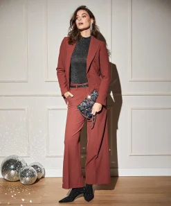 Oui Colshirt Lurex