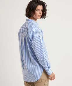 Oui Langere Blouse Streep