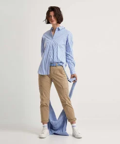 Oui Langere Blouse Streep