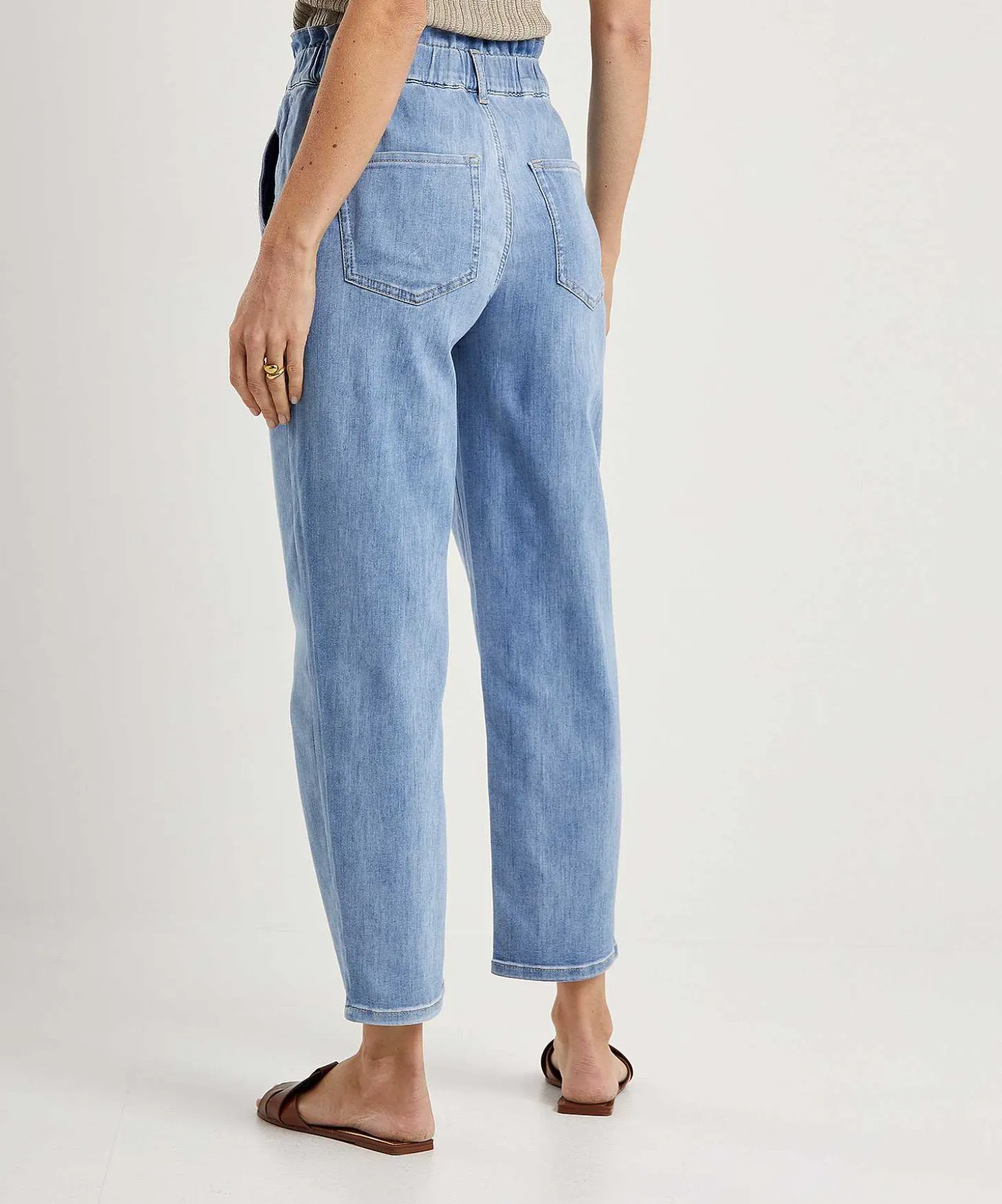 Raffaello Rossi Cropped Paperbag Jeans Riana