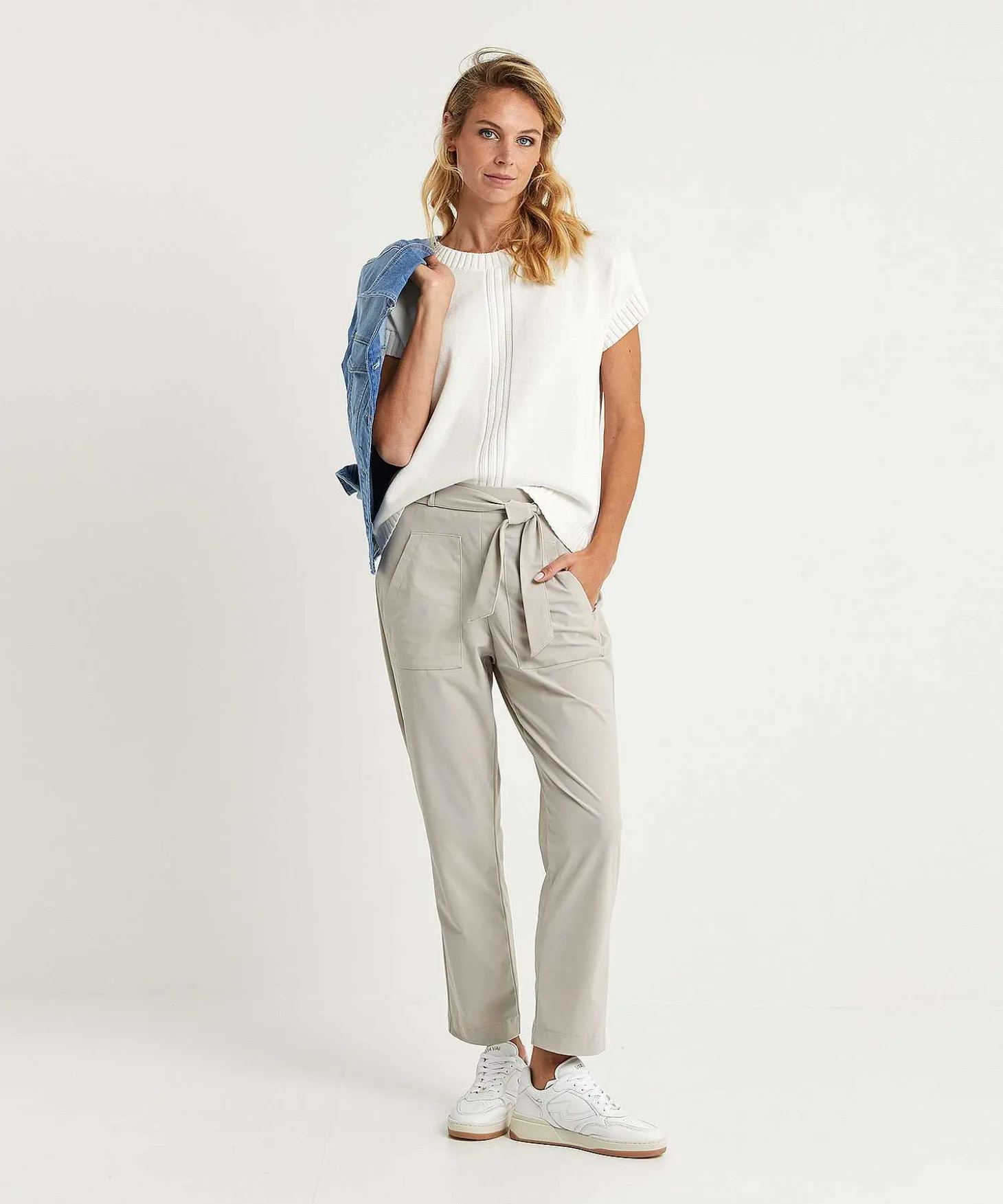 Raffaello Rossi Relaxed Fit Travelstof Broek Ira