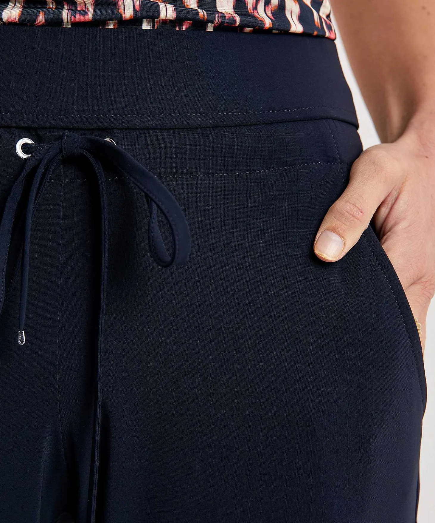 Raffaello Rossi Straight Fit Travelstof Broek Candice
