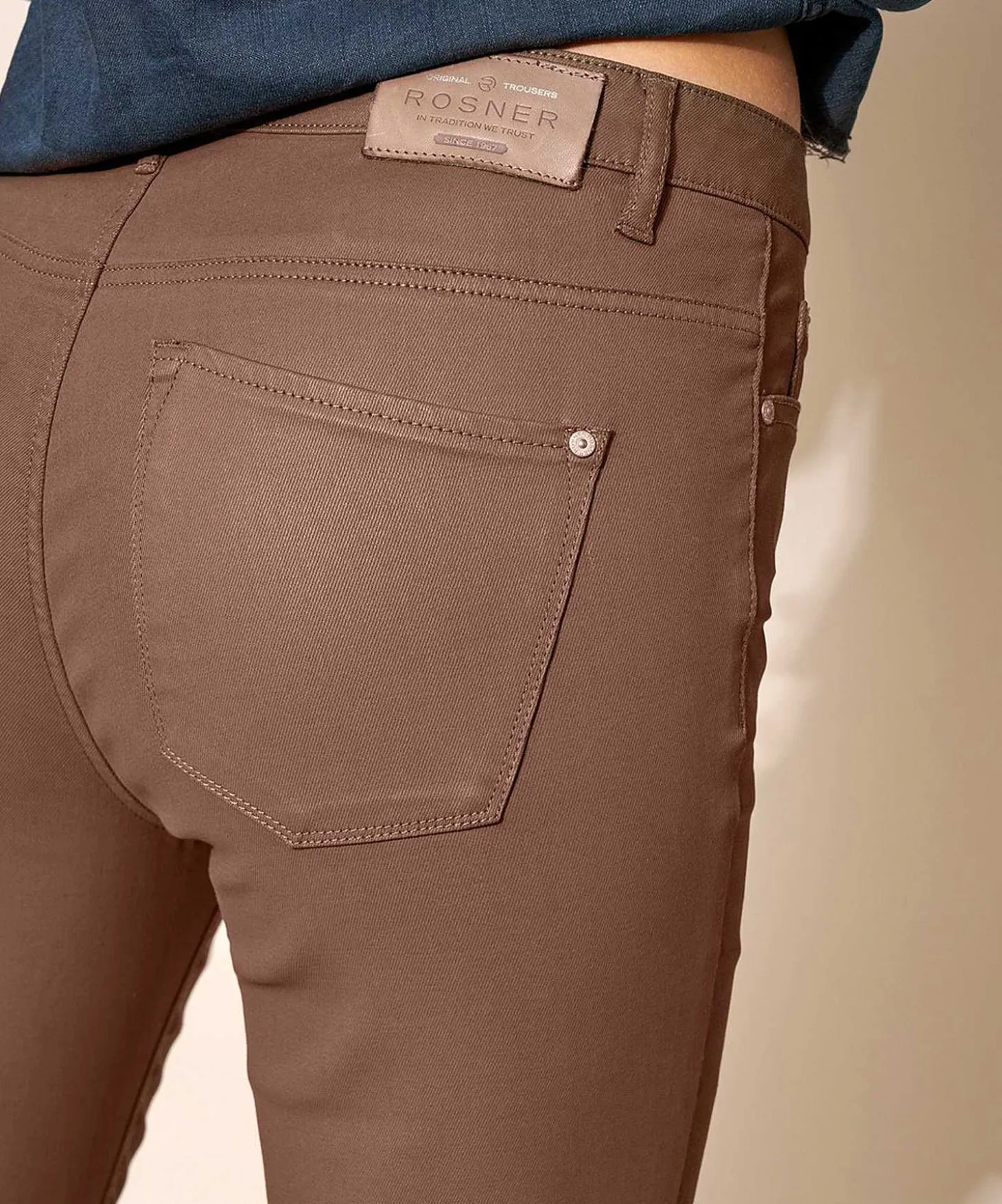 Rosner Broek Antonia Coated Denim