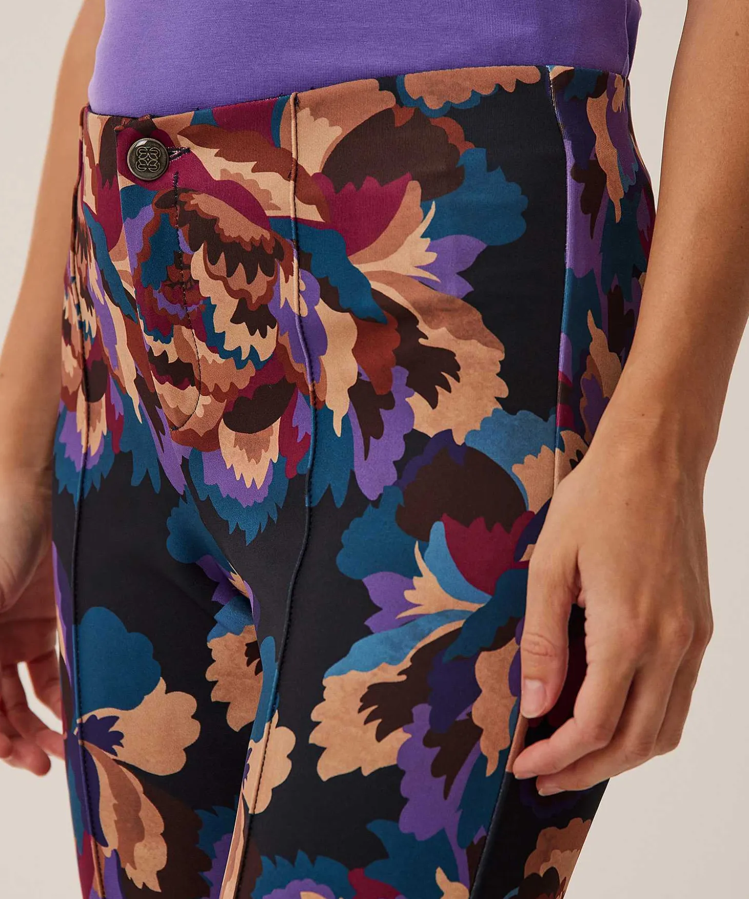 Rosner Broek Scuba Flowerprint Alisa