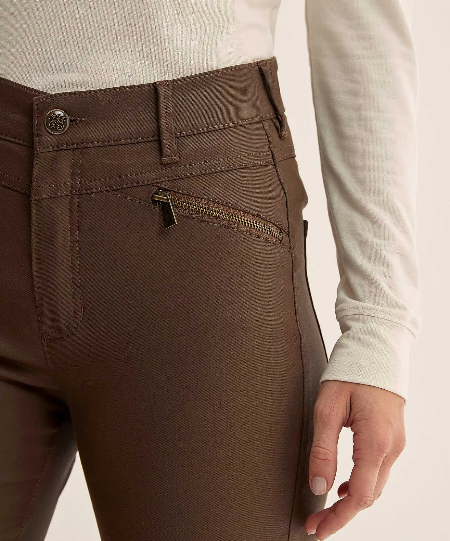 Rosner Coated Skinny Broek Ritsjes Audrey 2