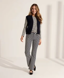Rosner Flared Broek Winter Techno Alisa Print