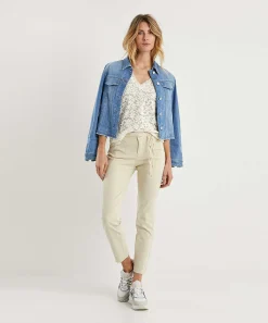 Rosner Slim Fit Broek Met Ceintuur Alisa