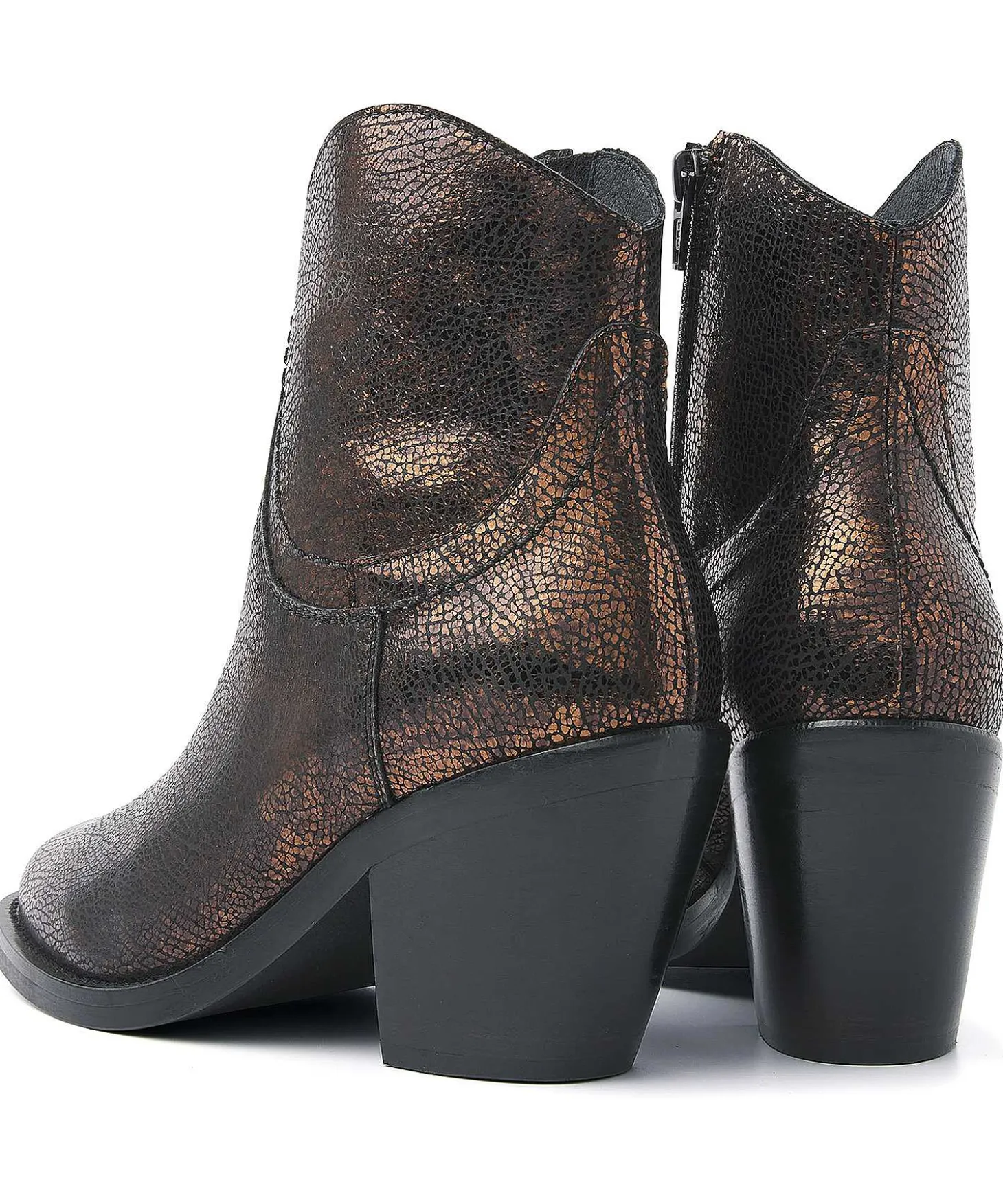 Via Vai Korte Cowboylaars Metallic Mara Denver